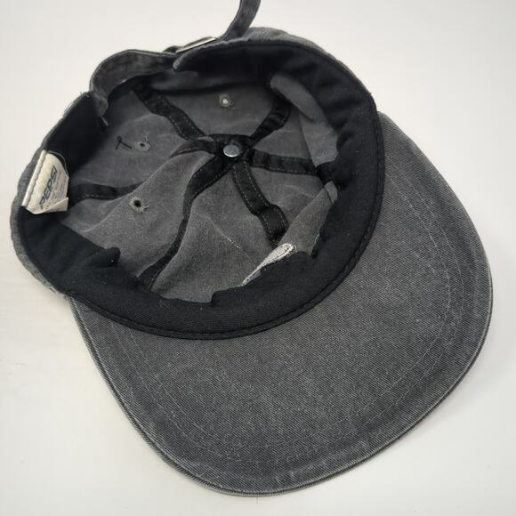 Pepsi Logo Slideback Baseball Cap Gray One Size Adjustable Embroidered 6 Panel - Picture 7 of 9